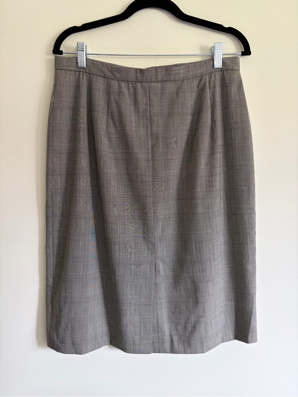 Talbots Gray Glen Plaid Pencil Skirt